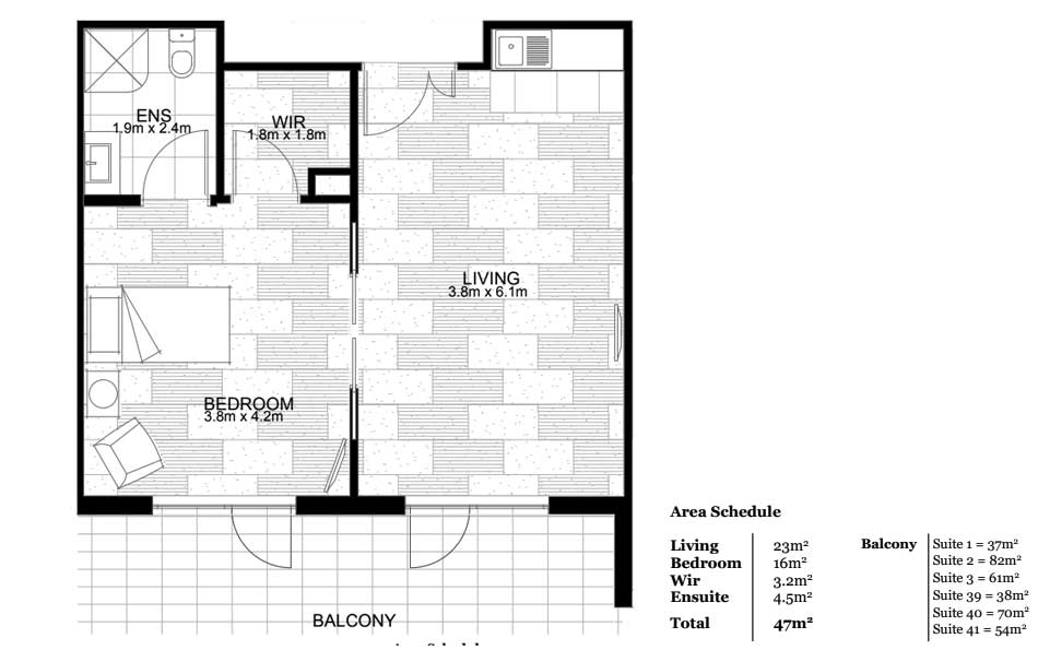 Moonee Valley Deluxe Terrace Floor Plan