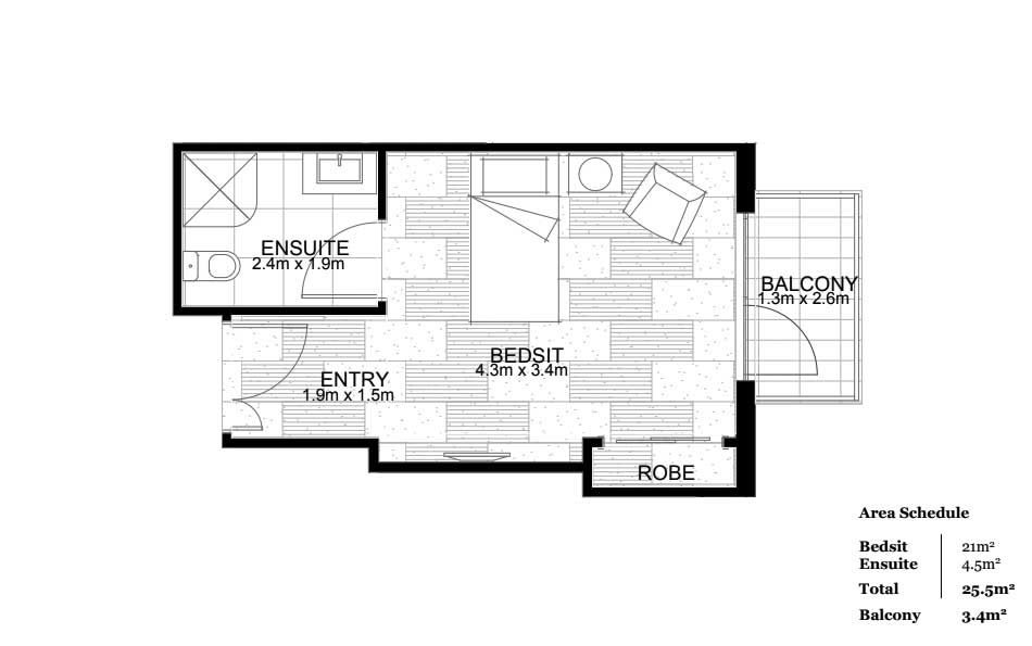 Moonee Valley Premium Suite Floorplan